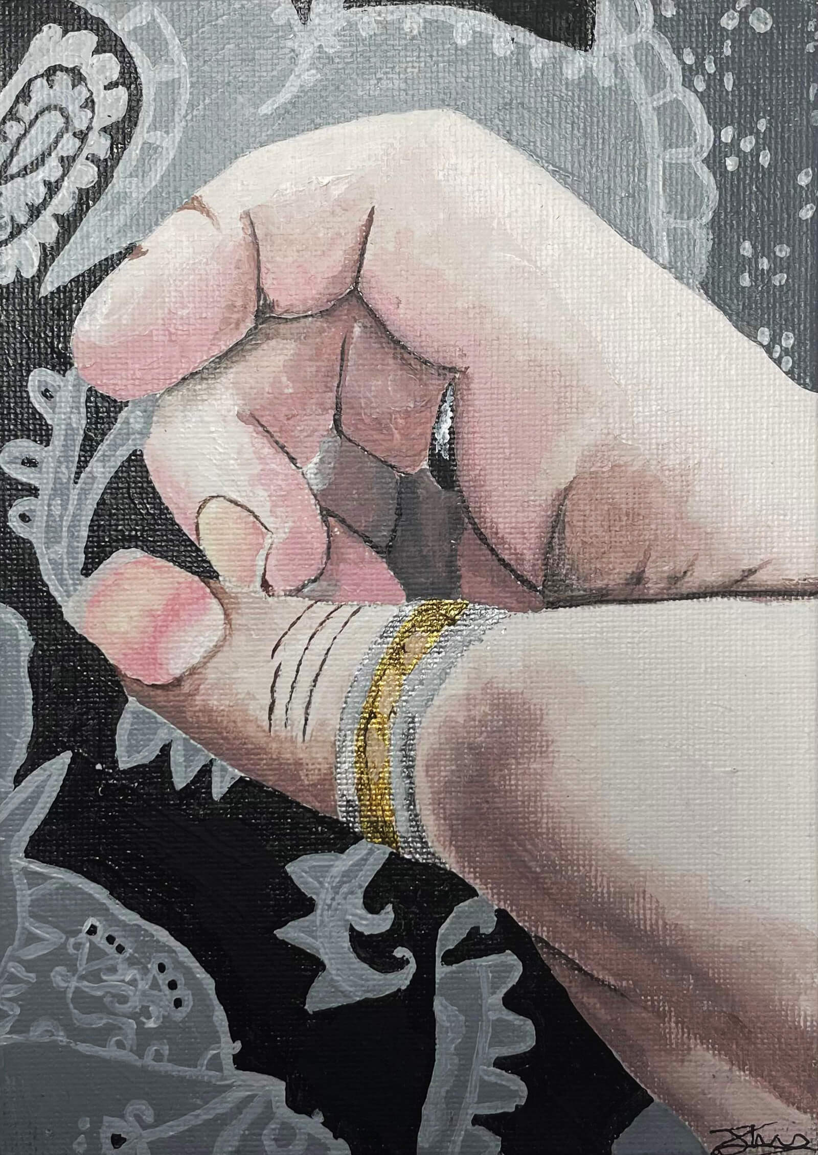 a-study-of-hands-3-acrylic-on-canvas-board